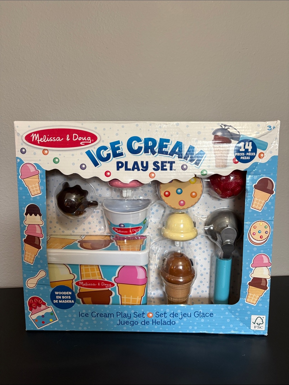 Melissa & Doug 14 Piece Ice Cream Play Set